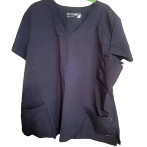 White Crossfit scrub top